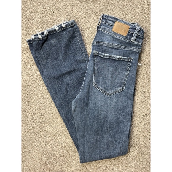 BKE Denim - BKE Billie Jeans Womens Size 28x33.5 Slim Fit High-Rise Bootcut Distressed Denim